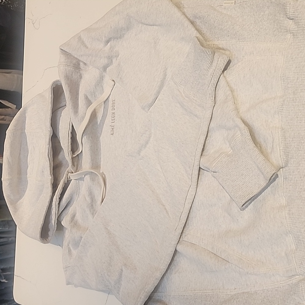 Aime Leon Dore Light Gray Hoodie